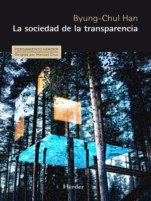cover image of La sociedad de la transparencia
